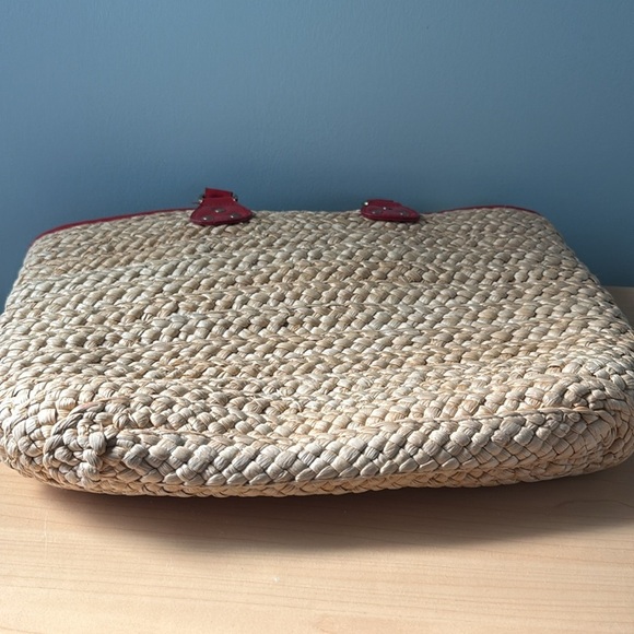 White Stag Paper Straw Handbag , Boho Beach Bags - Picture 8 of 11